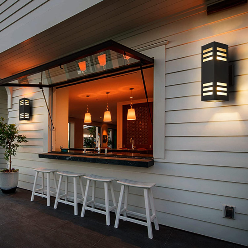 Outdoor garage light fixtures dusk to dawn discount